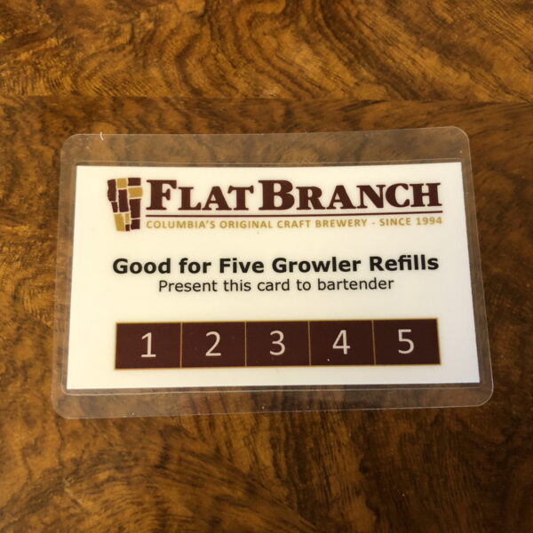 Growler Fill Card (5 fills)